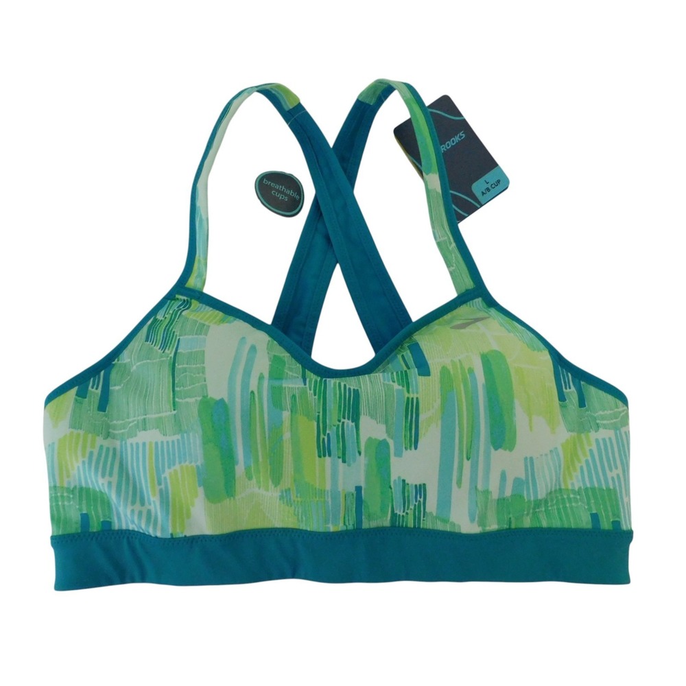 NEW Brooks Uprise Crossback Sports Bra Size Large 36 AB - 38 A